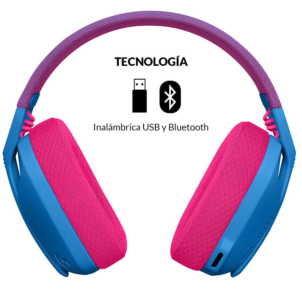 Diadema Gamer Logitech G435 Inalám LIGHTSPEED PS5 MAC PC