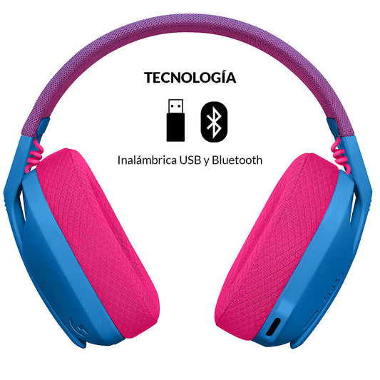 Diadema Gamer Logitech G435 Inalám LIGHTSPEED PS5 MAC PC