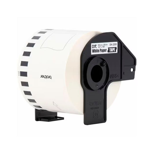 Cinta de papel Brother DK2205 Longitud 62 mm x 30,4 m
