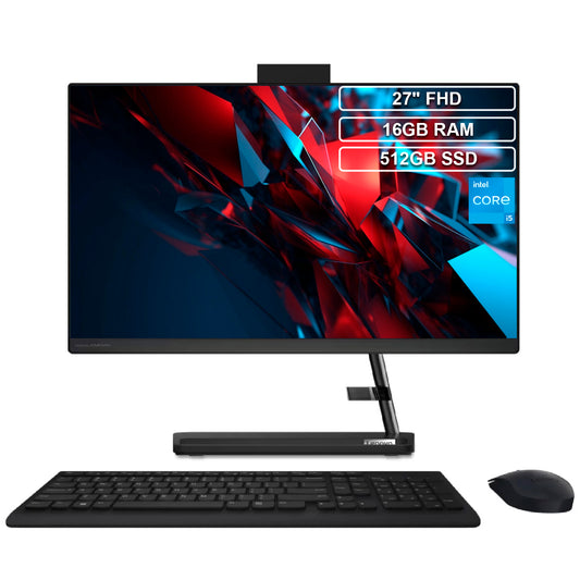 Computador Lenovo AIO 3 Core i5 12450H 16GB 512GB 27 IPS FHD