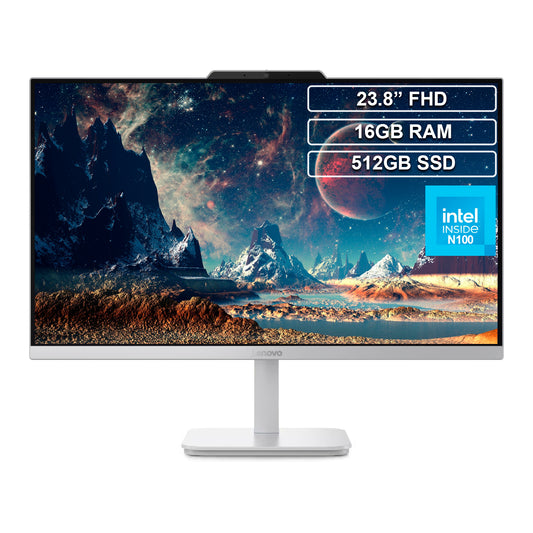 Todo en Uno AIO Lenovo A100 Celeron N100 16GB 512GB FHD 23.8