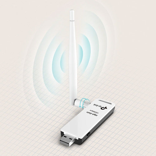 Adaptador De Red Rompemuros Wifi Usb Tl-wn722n Tp-link