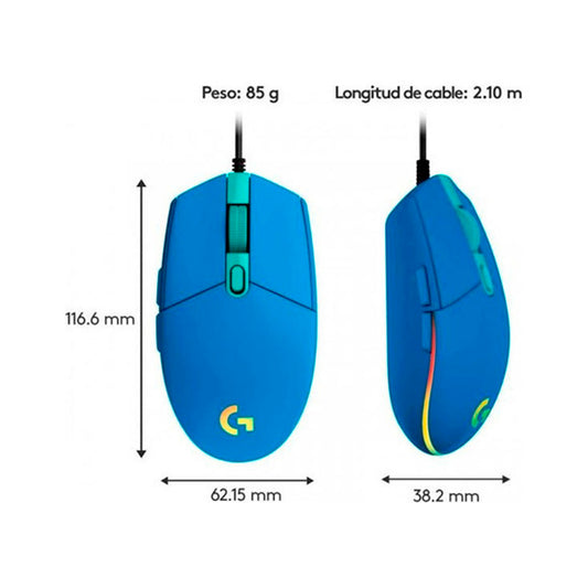 Mouse De Juego Logitech G Series Lightsync G203 Azul