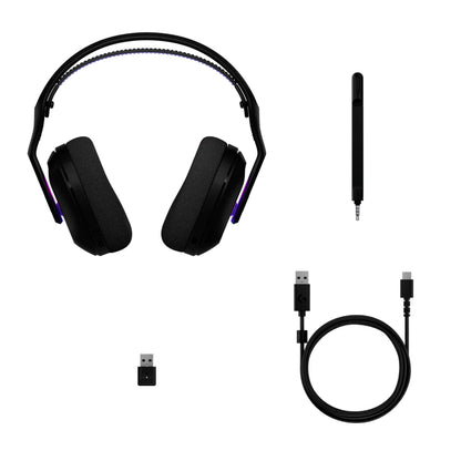 Diadema Gamer Logitech G522 inalámbrica LIGHTSYNC RGB Negro