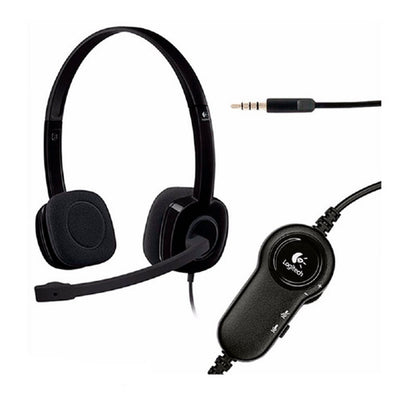 Diadema Logitech H151 Audífono Stereo 3.5mm Control Volumen