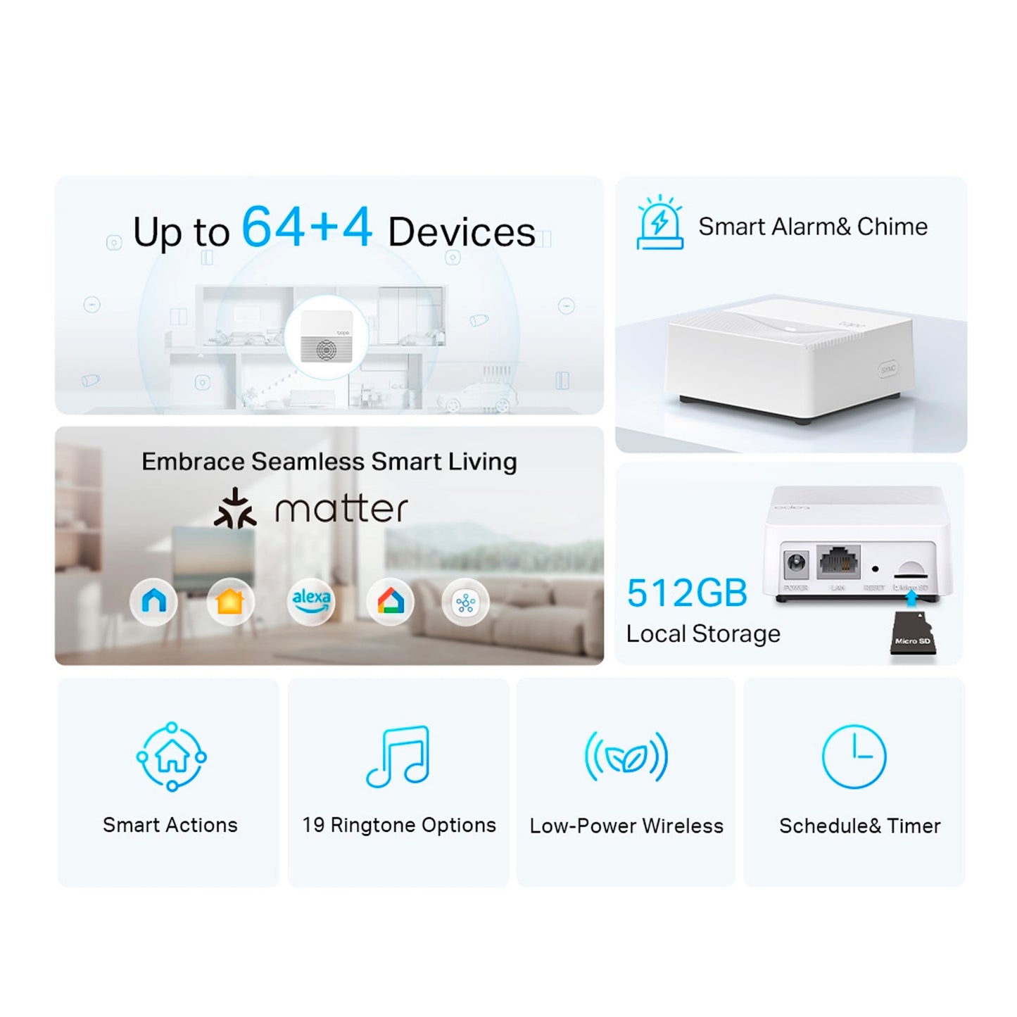 Hub Inteligente Tp-link Tapo H200 Alarma Ranura microSD