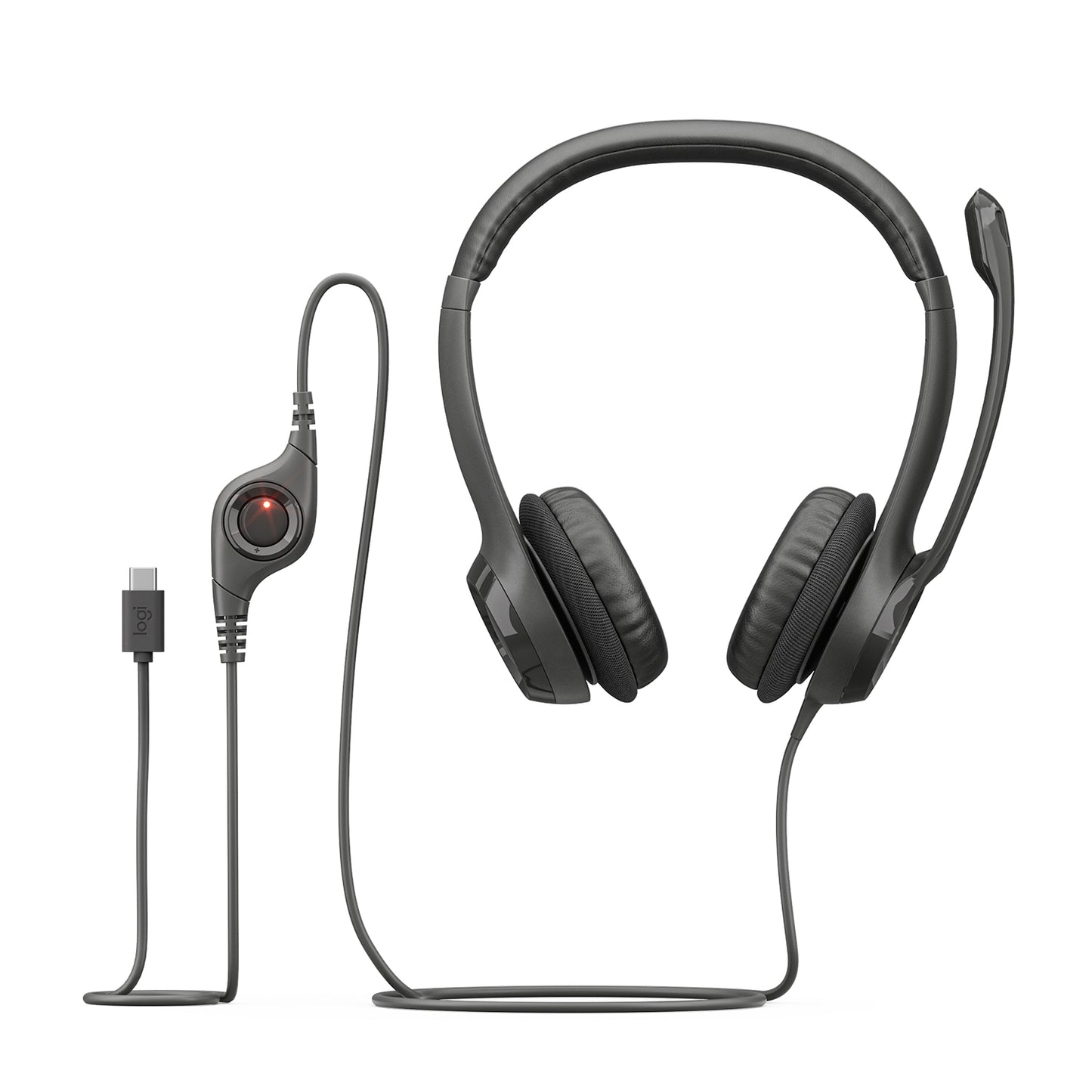 Diadema Logitech H390 Stereo Usb Typo-C - Negro