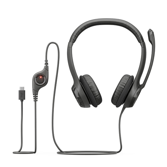 Diadema Logitech H390 Stereo Usb Typo-C - Negro