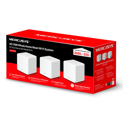 Wi-fi Mesh Mercusys Halo H30g Ac1300 Doble Banda (3-pack)