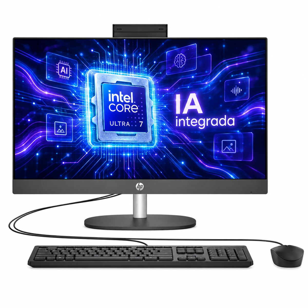 Todo en uno HP ProOne 240 G10 Core Ultra 7 155U 8GB 512GB 23.8" FHD