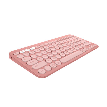 Teclado Inalámbrico Logitech K380s Bluetooth Pebble Rosa