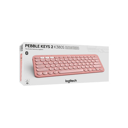 Teclado Inalámbrico Logitech K380s Bluetooth Pebble Rosa