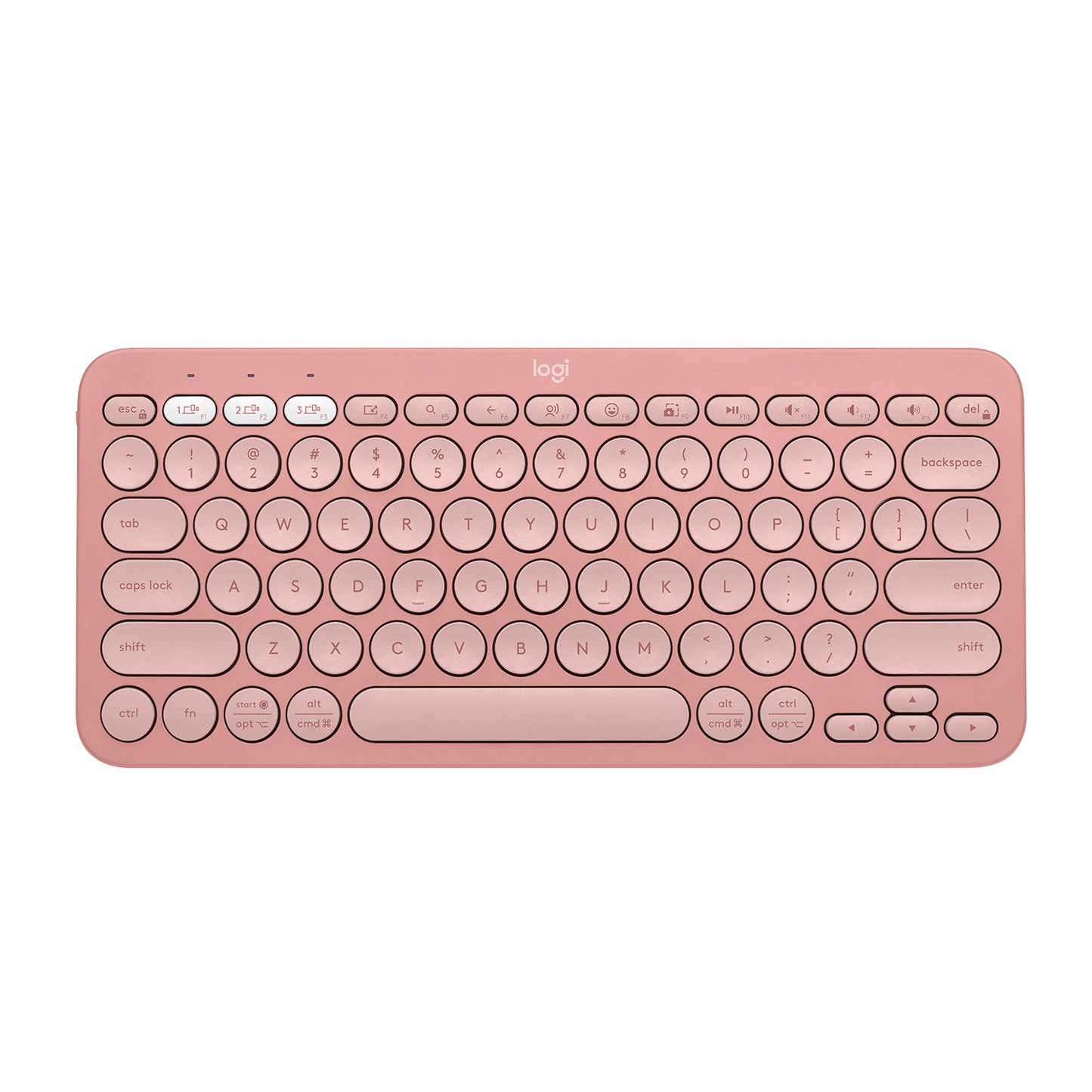 Teclado Inalámbrico Logitech K380s Bluetooth Pebble Rosa