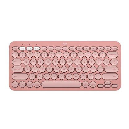 Teclado Inalámbrico Logitech K380s Bluetooth Pebble Rosa