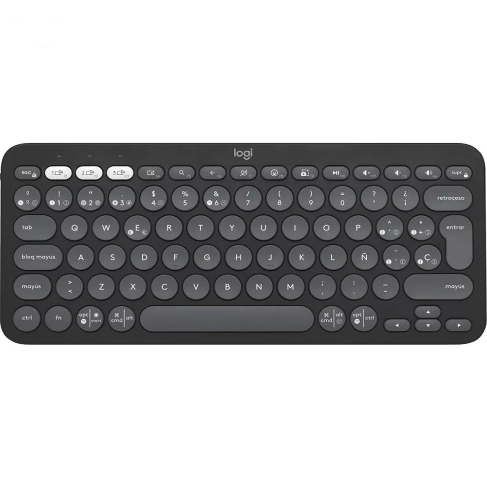 Teclado Inalámbrico Logitech K380s Bluetooth Pebble Negro