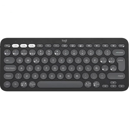 Teclado Inalámbrico Logitech K380s Bluetooth Pebble Negro