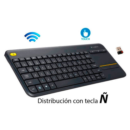 Logitech K400 Plus Teclado Inalambrico Touch Para Smart Tv