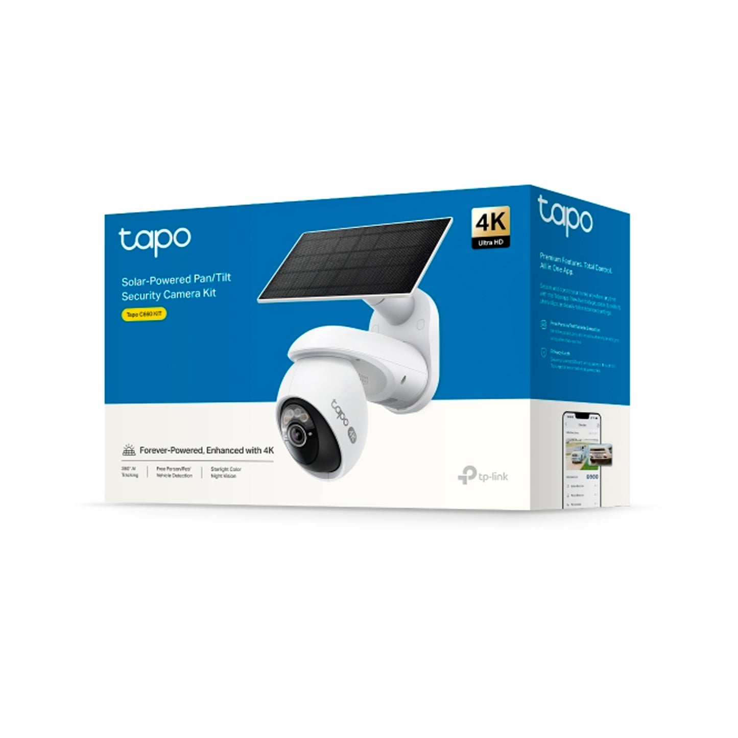 Kit Cámara Tp-link Tapo C660 4k Batería Panel Solar Wi-fi