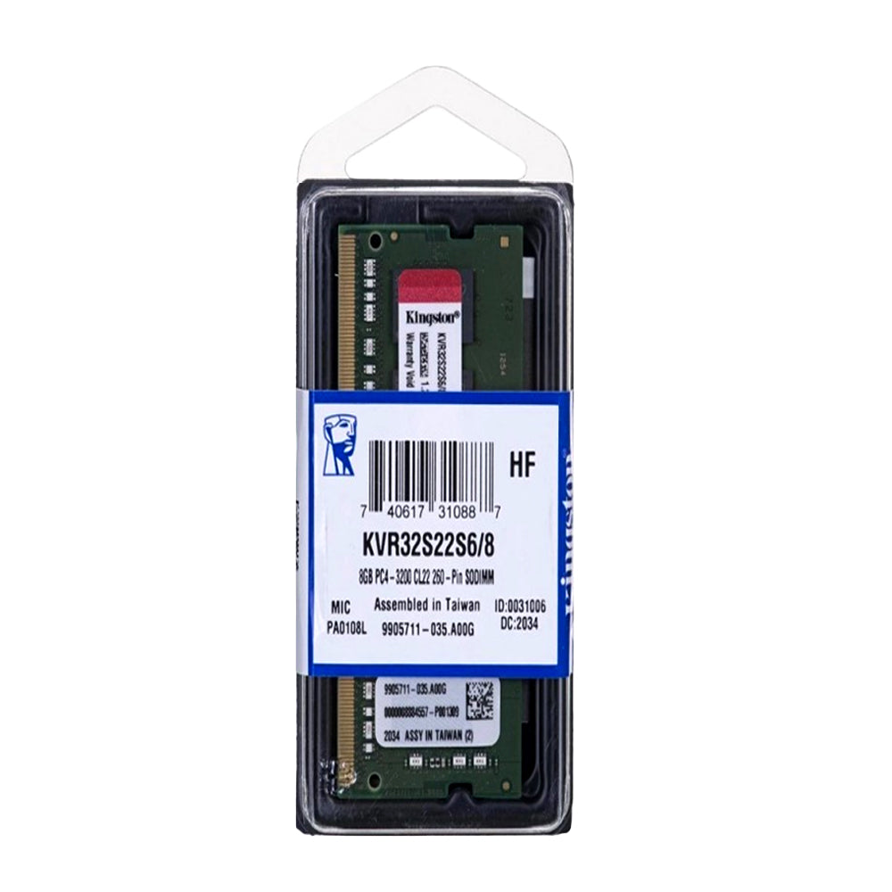 Memoria Ram Kingston Kvr32s22s6/8 Valueram 8gb Color Verde