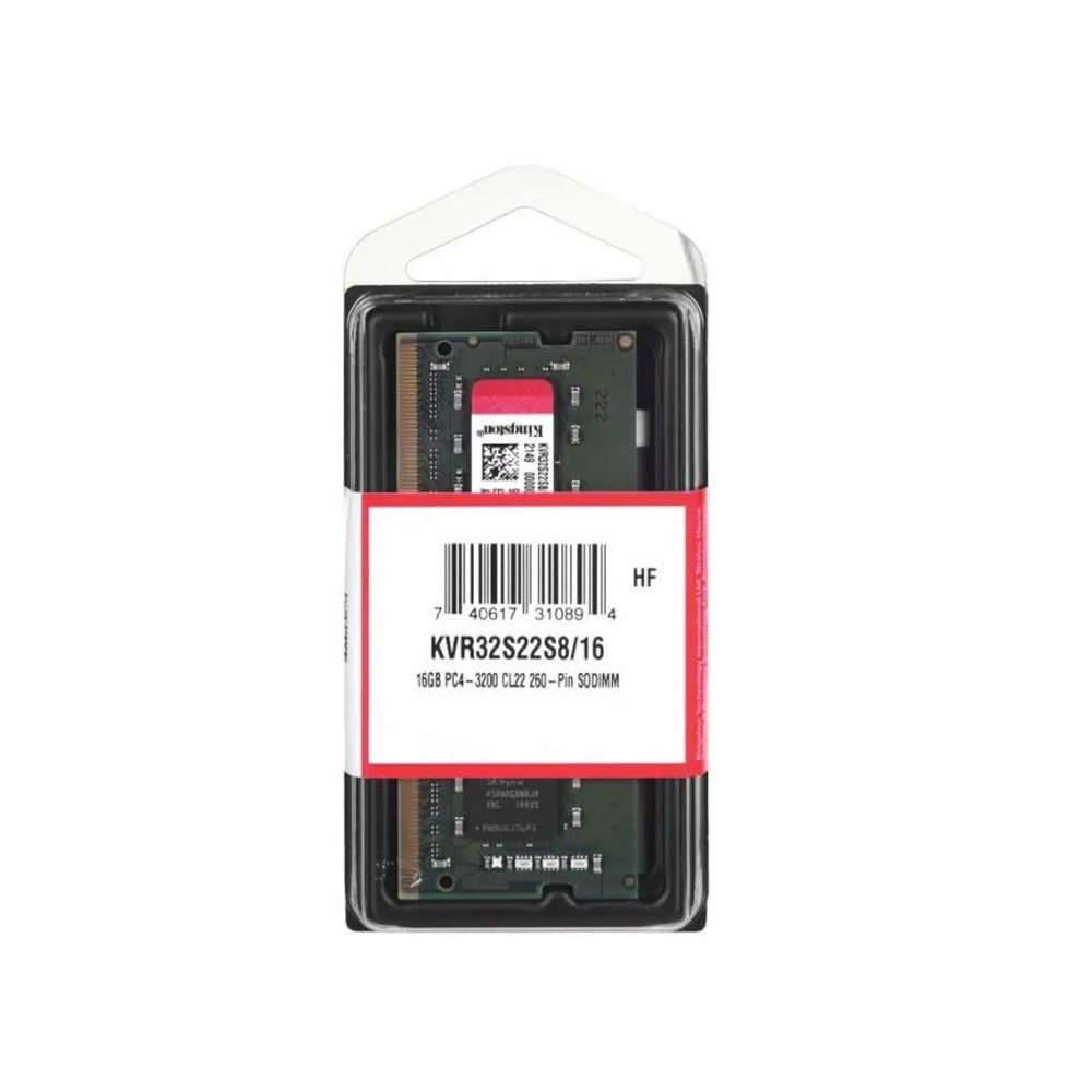 Memoria Ram Kingston KVR32S22S8 DDR4 16GB 3200mhz Portatil