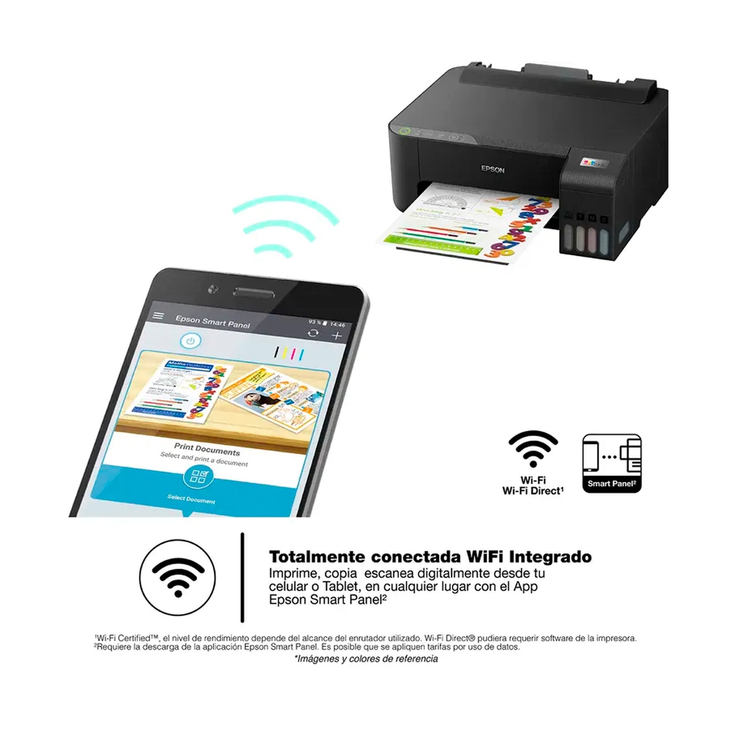 Impresora A Color Simple Función Epson Ecotank L1250 WiFi