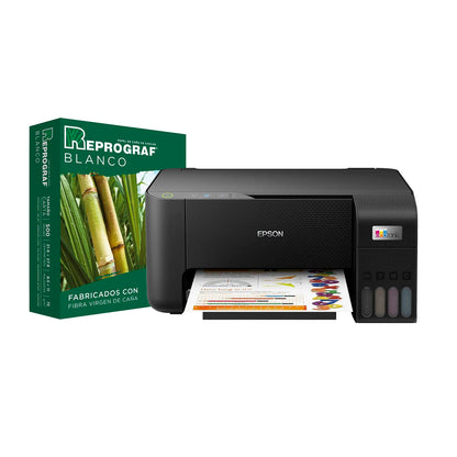 Epson L3210 Impresora Multifuncional 3 En 1 Ecotank + Resma