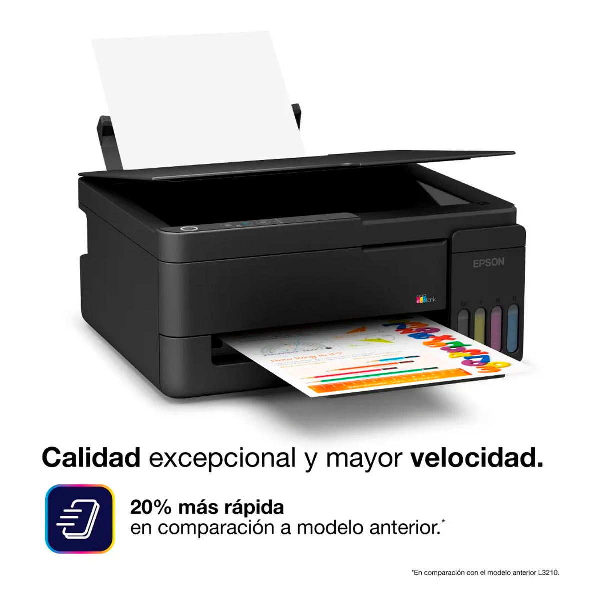 Impresora multifuncional 3 en 1 Epson EcoTank L3310 Negra