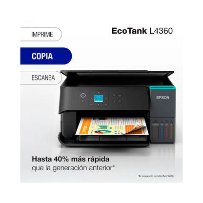 Impresora multifuncional 3 en 1 Epson EcoTank L4360 Wifi
