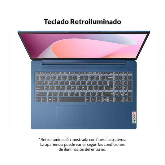 Portatil Lenovo IdeaPad Slim 3 15AMN Ryzen 5 7520U 8GB 512GB FHD 15.6" Tactil