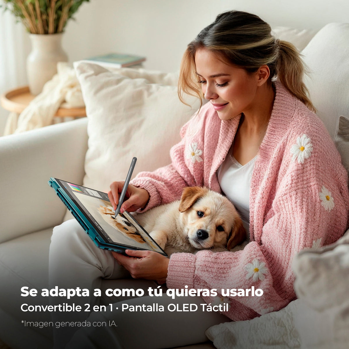 Portátil Lenovo Yoga 7 Ryzen AI 5 340 16GB 512GB OLED Touch