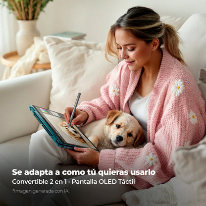 Portátil Lenovo Yoga 7 Ryzen AI 5 340 16GB 512GB OLED Touch
