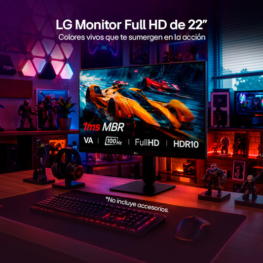 Monitor LG 22U401A-B 21.5 Fhd Amd Freesync 100hz 5ms