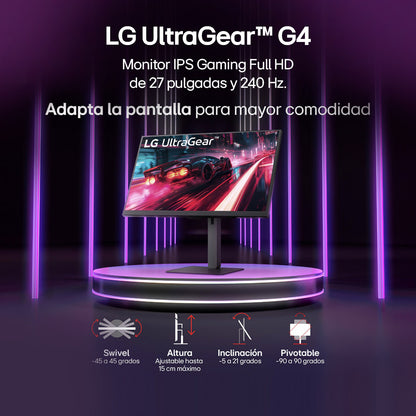 Monitor Gamer LG 27G440A UltraGear G4 FHD 27 240Hz 1ms