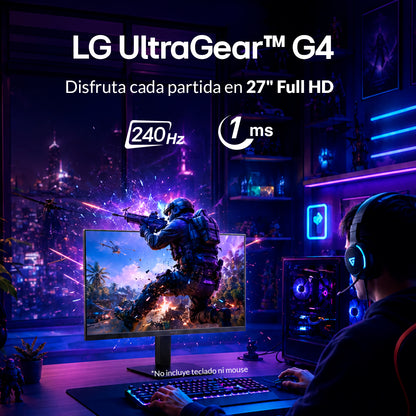 Monitor Gamer LG 27G440A UltraGear G4 FHD 27 240Hz 1ms