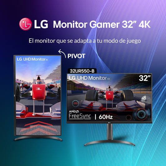 Monitor Gamer LG 32UR550-B UHD 4K FreeSync 32"