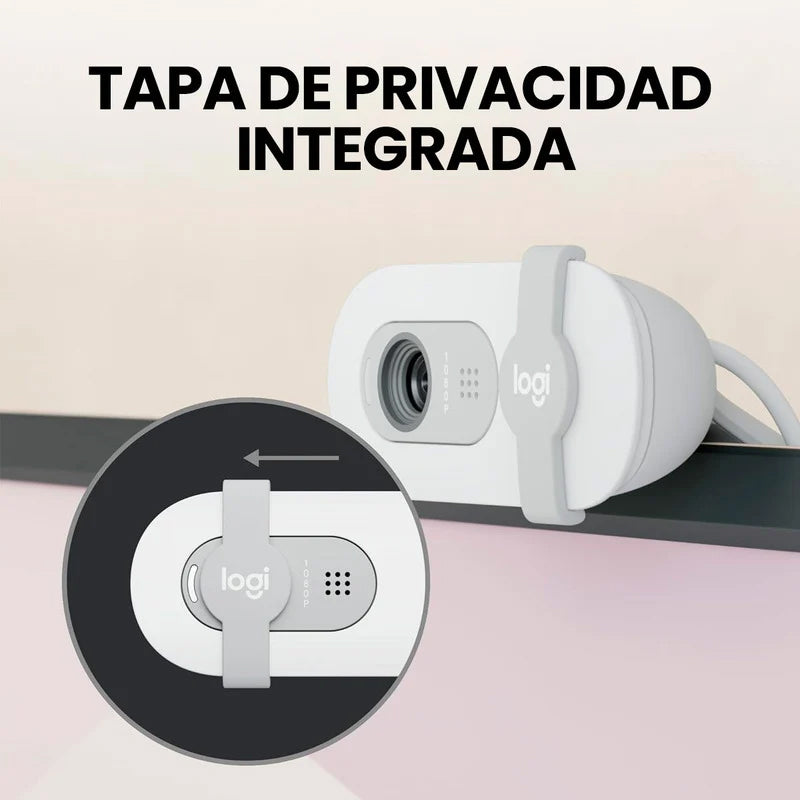 Cámara Web logitech Brio 100 Full HD 1080p - Blanca