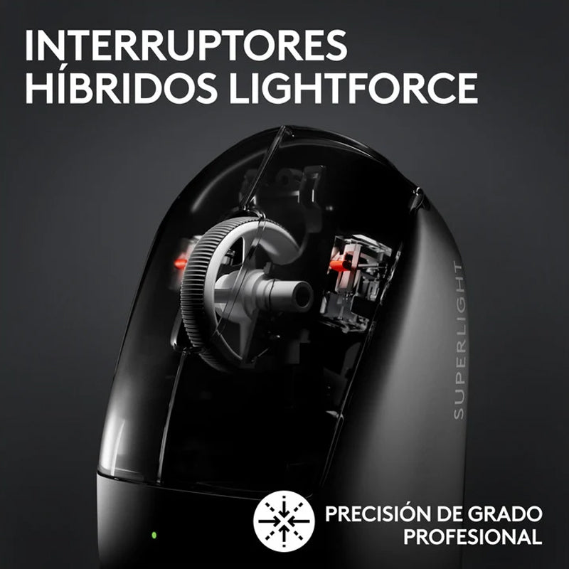 Mouse Gaming Inalámbrico Logitech G Pro X SUPERLIGHT 2 Negro