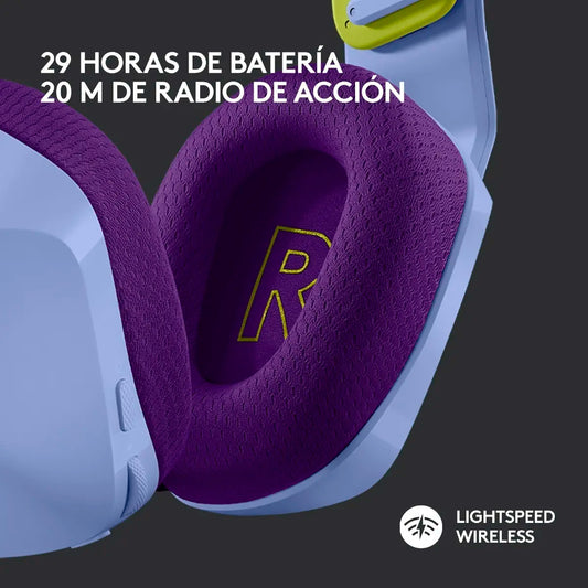 Audífonos Gamer Inalámbricos Logitech G Series G733 Lila Rgb