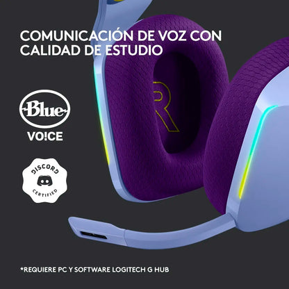 Audífonos Gamer Inalámbricos Logitech G Series G733 Lila Rgb