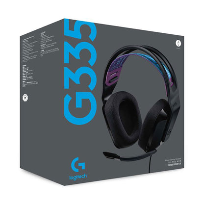 Diadema Gamer Logitech G335 3.5mm PC Xbox Play Switch Negro