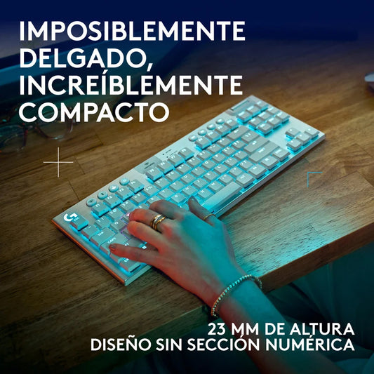 Teclado Gaming Logitech G915 X TKL LIGHTSYNC RGB Blanco