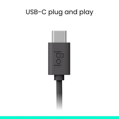 Diadema Logitech H390 Stereo Usb Typo-C - Negro