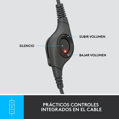 Audífonos / Diadema Con Micrófono Logitech Usb Headset H390