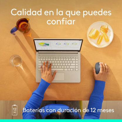 Mouse Inalámbrico Bluetooth Logitech M196 - Grafito