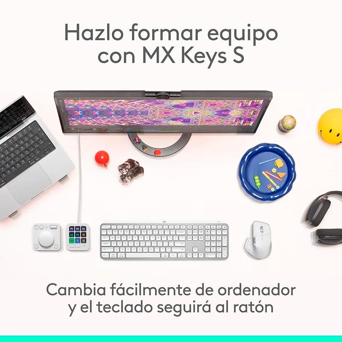 Mouse Logitech MX Master 3S Inalámbrico Bluetooth - Gris