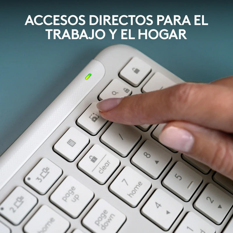 Teclado Inalámbrico Logitech Slim K950 Bluetooth - Blanco