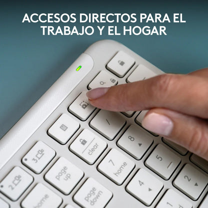 Teclado Inalámbrico Logitech Slim K950 Bluetooth - Blanco