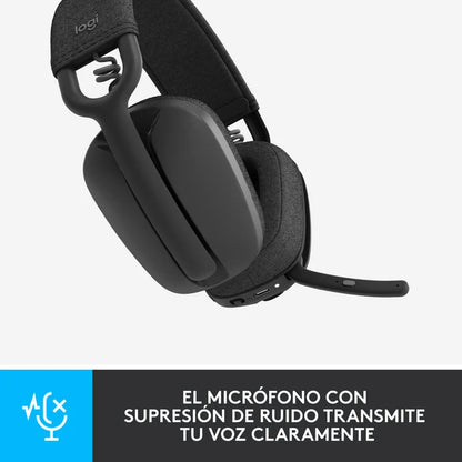 Diadema Logitech Zone Vibe 100 Bluetooth 5.2 Mac PC Negro