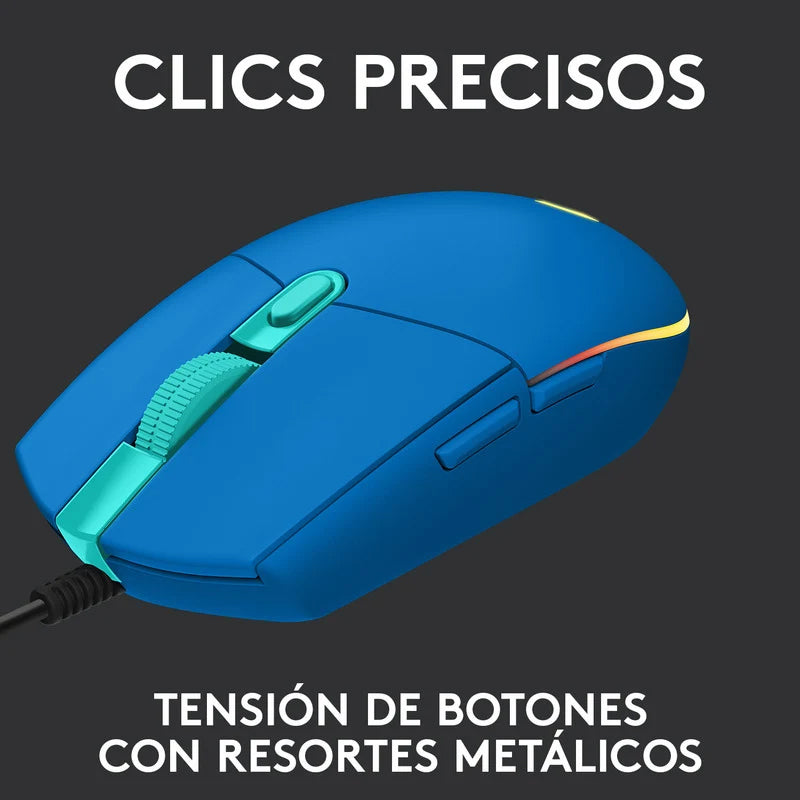 Mouse De Juego Logitech G Series Lightsync G203 Azul