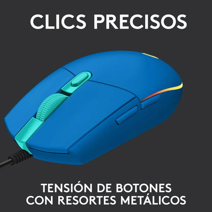 Mouse De Juego Logitech G Series Lightsync G203 Azul